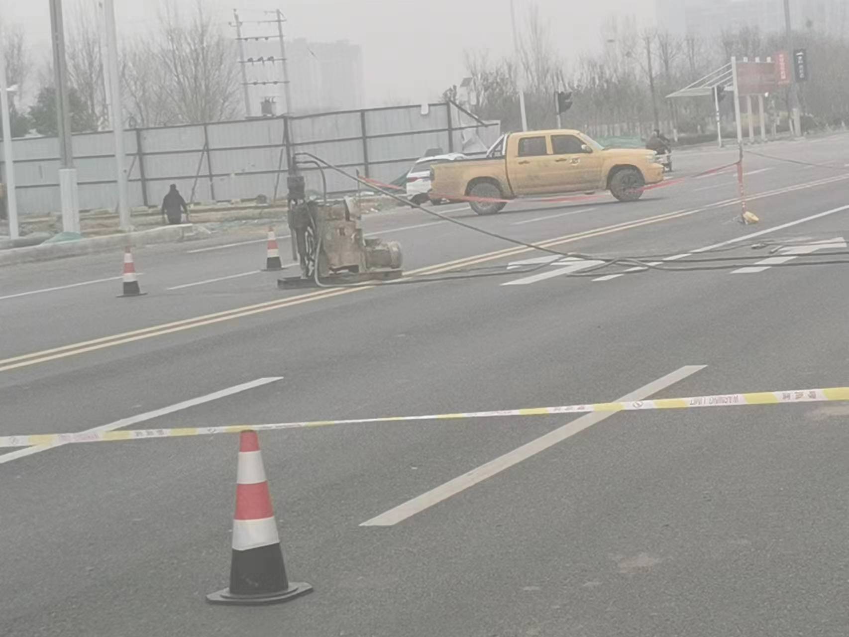 高唐公路路基沉陷注浆